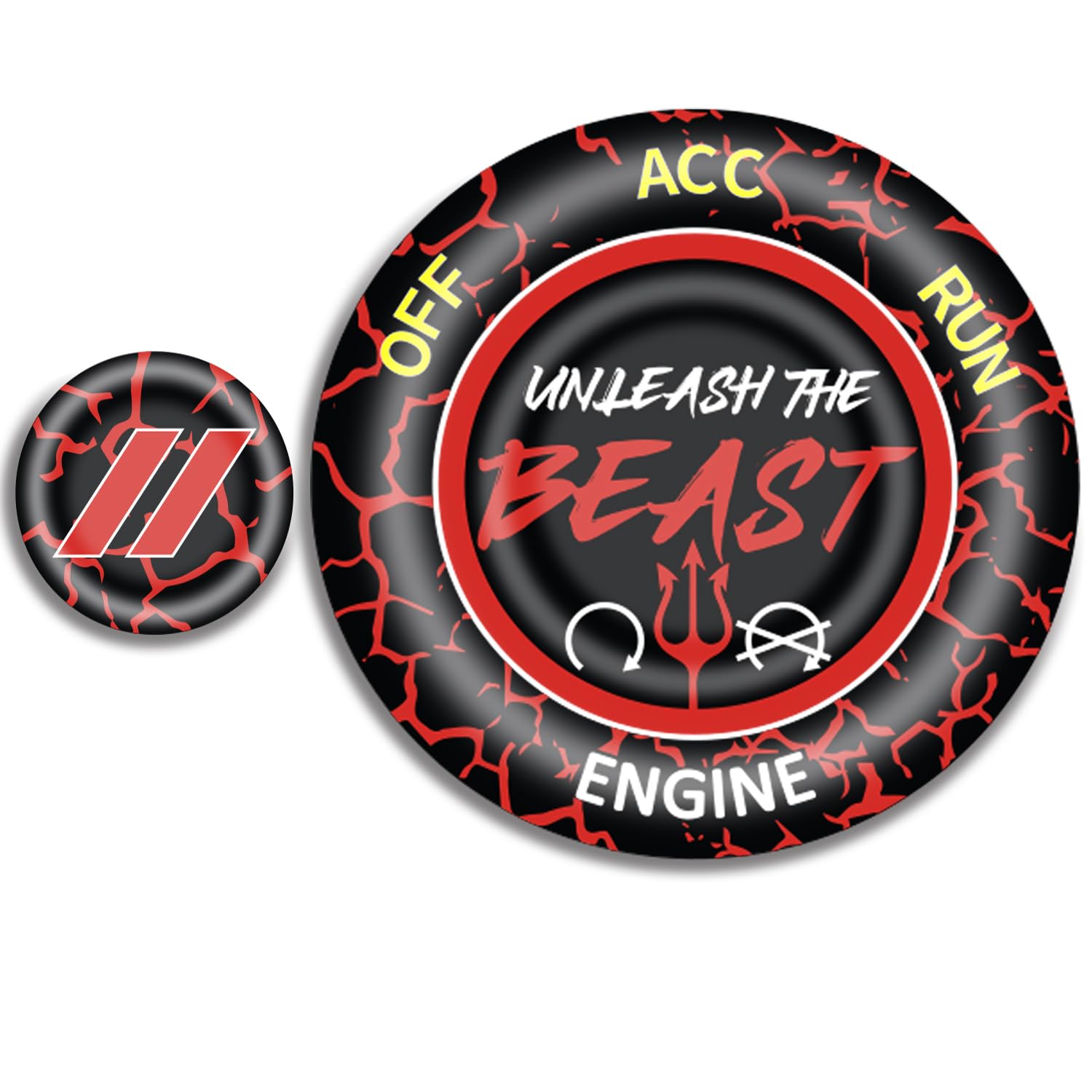 Amazon.com: DECALEPIC Push Start Button Cover for Dodge Challenger